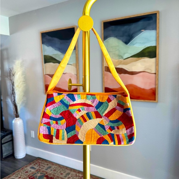 Colorful Embroidered- Patterned Mini Bag - Picture 2 of 7